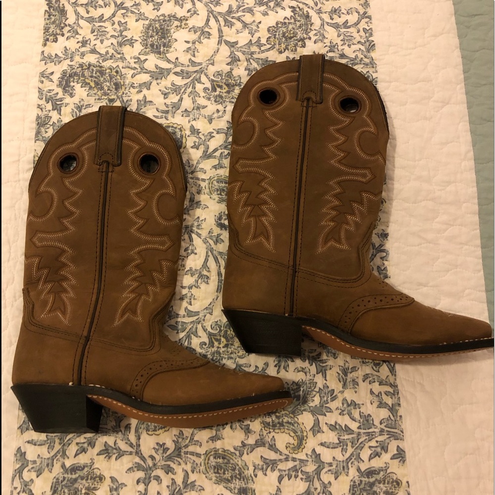 Leather Cowgirl Boots